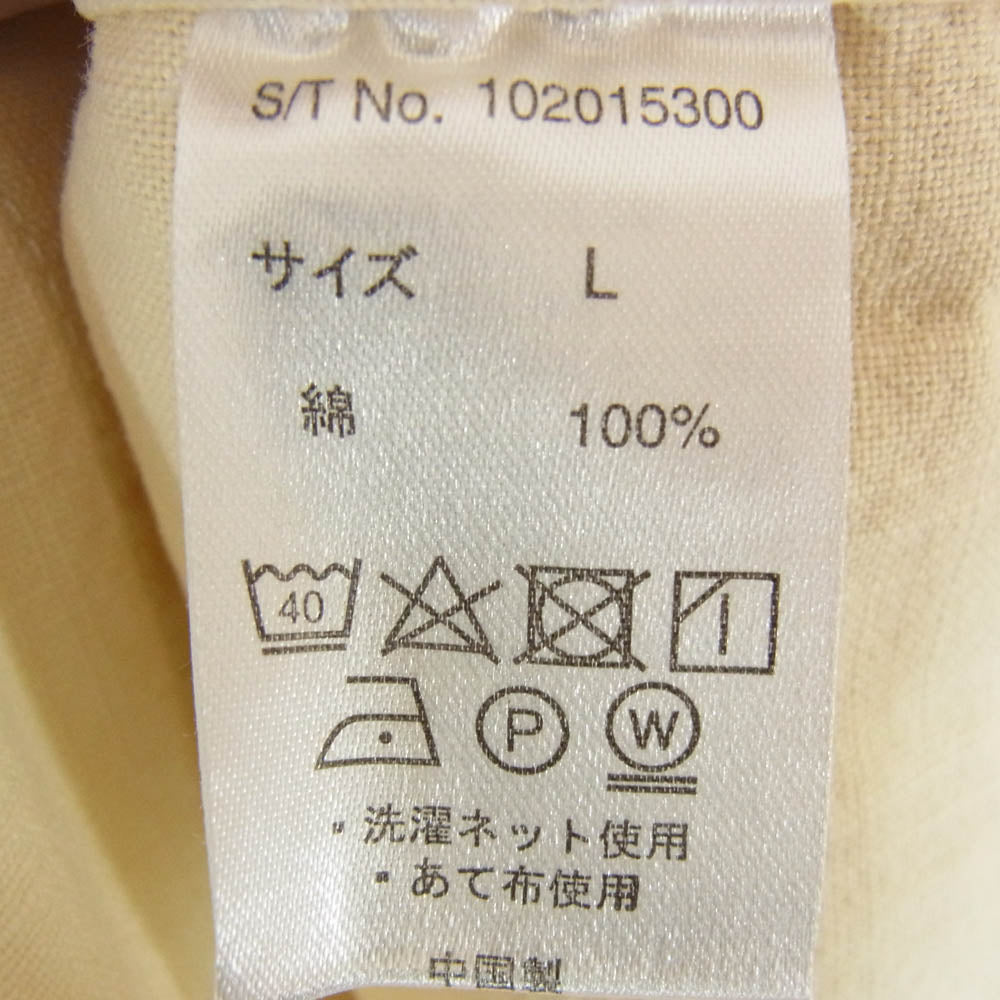 ビッグマイク CHAMBRAY CLASSIC L/S WORK SHIRTS シャンブレー クラシック ワーク シャツ イエロー系 L【新古品】【未使用】【中古】