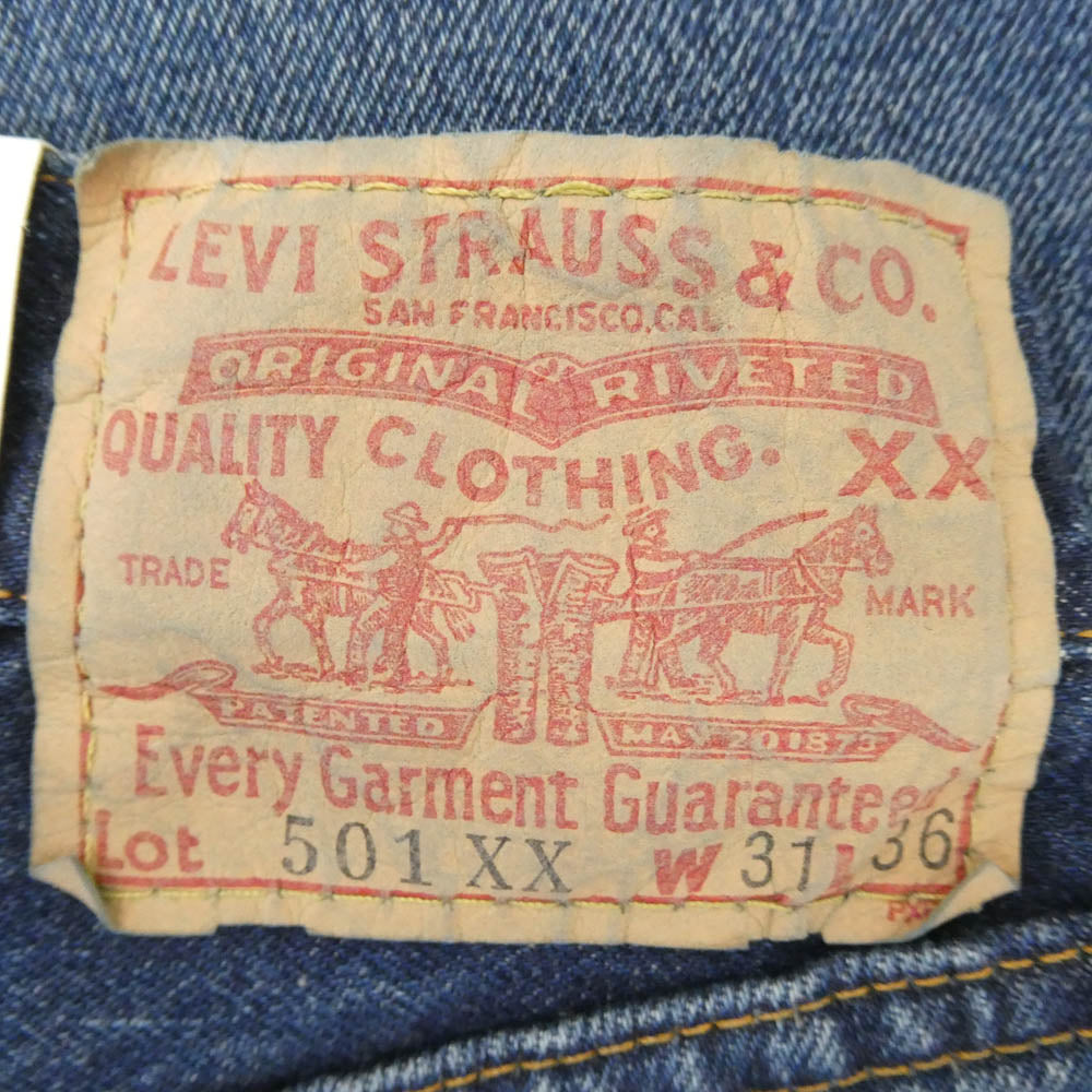 Levi's リーバイス 501-0099 USA バレンシア工場製 555刻印 501XX デニム パンツ インディゴブルー系 W-31 L-36【新古品】【未使用】【中古】