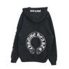 CHROME HEARTS クロムハーツ（原本無） OLD Horseshoe Hoodie オールド ホースシュー ジップ パーカー ブラック系 XL【中古】
