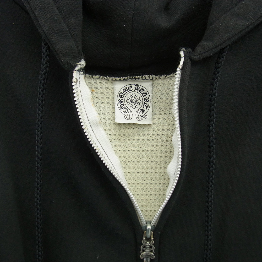 CHROME HEARTS クロムハーツ（原本無） OLD Horseshoe Hoodie オールド ホースシュー ジップ パーカー ブラック系 XL【中古】