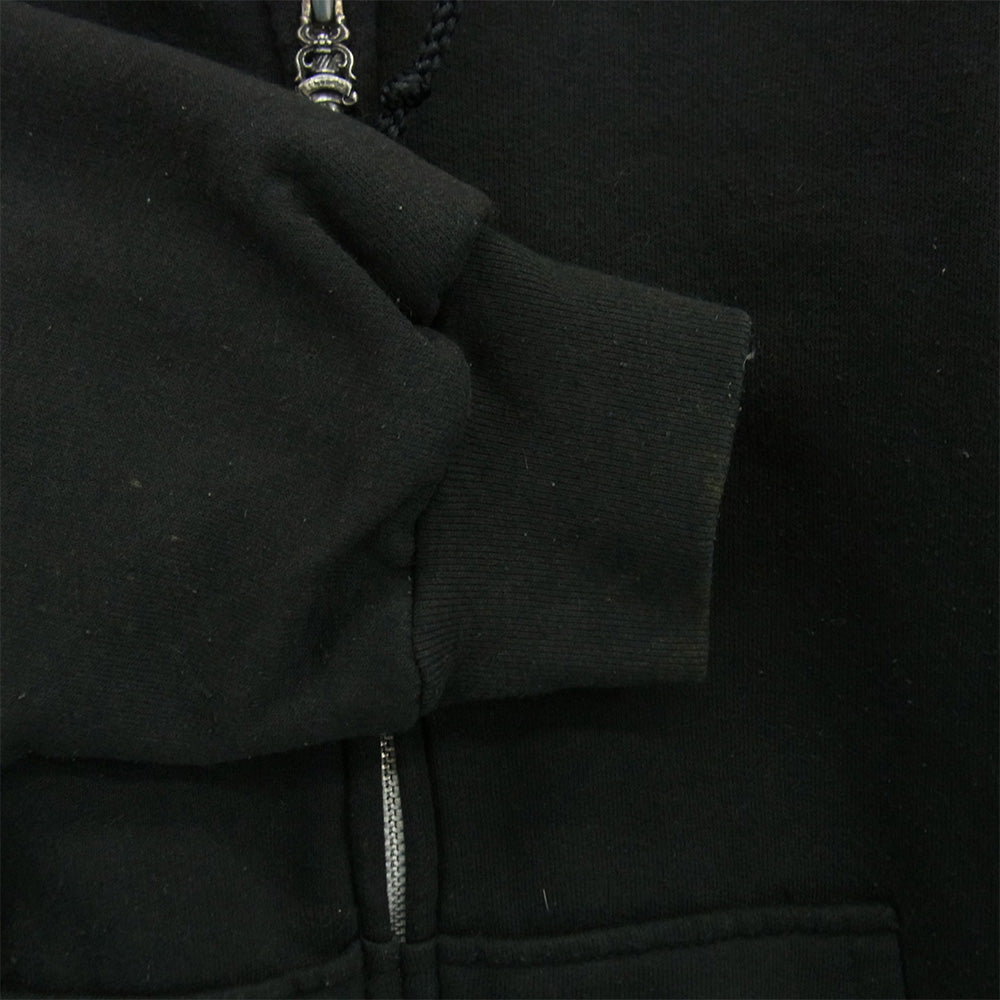 CHROME HEARTS クロムハーツ（原本無） OLD Horseshoe Hoodie オールド ホースシュー ジップ パーカー ブラック系 XL【中古】