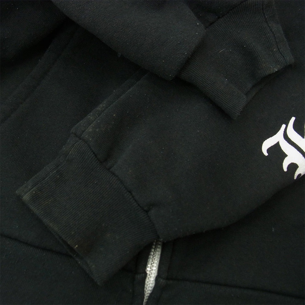 CHROME HEARTS クロムハーツ（原本無） OLD Horseshoe Hoodie オールド ホースシュー ジップ パーカー ブラック系 XL【中古】