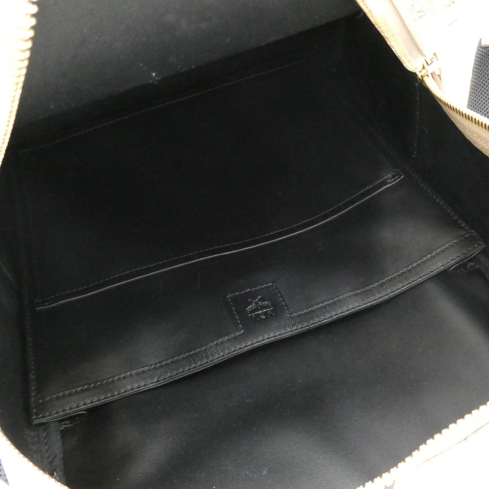 MCM エム・シー・エム サイド スタッズ バッグ パック ベージュ系【中古】