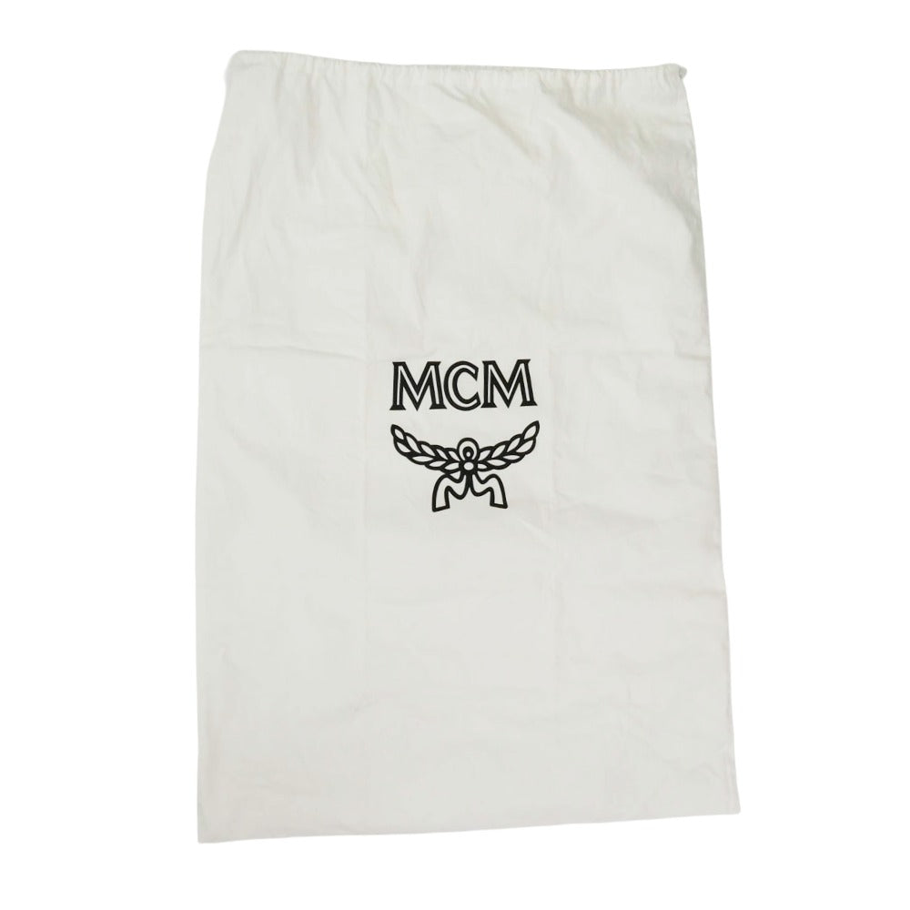 MCM エム・シー・エム サイド スタッズ バッグ パック ベージュ系【中古】