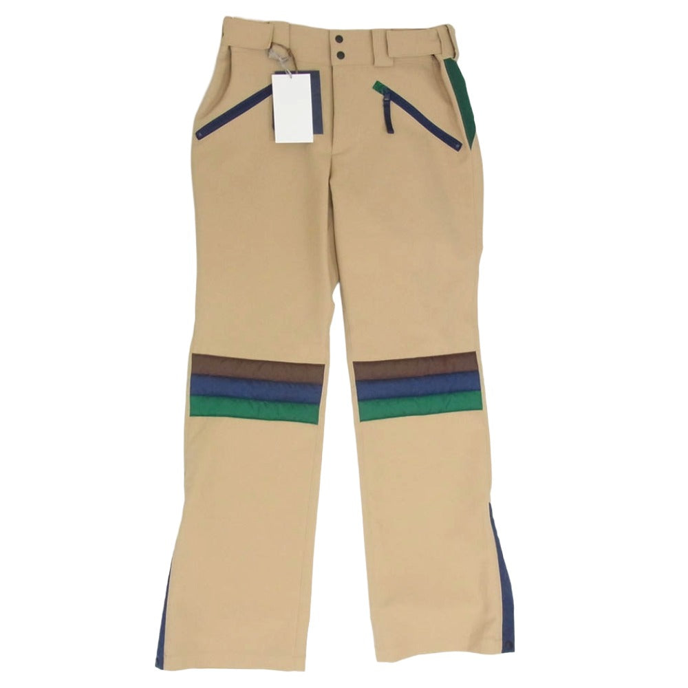 kolor カラー 24SS 24SCM-P01101 Side Slit Panels Pants サイドスリットカラーブロックパンツ 切替パンツ ベージュ系 3【極上美品】【中古】