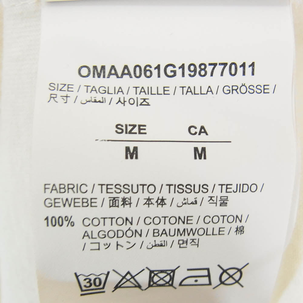 OFF-WHITE オフホワイト 19AW OMAA061G19877011 × UNDERCOVER HAND DART TEE アンダーカバー ハンド バックプリントデザイン クルーネック 半袖 Tシャツ ホワイト系 M【中古】