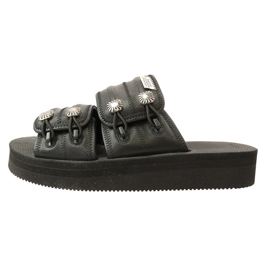 TOGA トーガ 24SS × SUICOKE スイコック MURA シルバーストラップ サンダル ブラック系 28cm【新古品】【未使用】【中古】