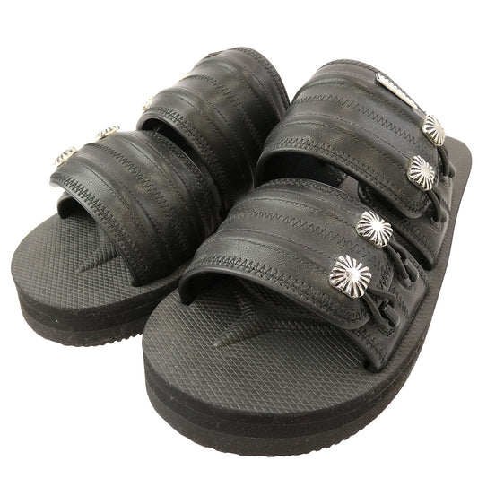 TOGA トーガ 24SS × SUICOKE スイコック MURA シルバーストラップ サンダル ブラック系 28cm【新古品】【未使用】【中古】