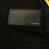 AMIRI アミリ 18SS MBTRJ-DES Track Jean ライン ペイント ストレット スキニー トラック ブラックデニム パンツ ブラック系 28【中古】