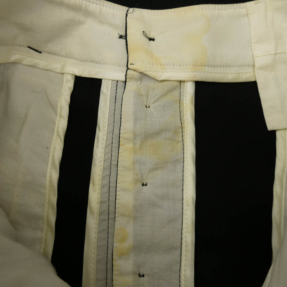 Rick Owens リックオウエンス RO 7366 センタープレス クロップド スラックスパンツ ブラック系 38【中古】