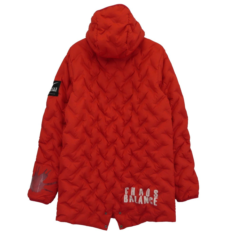NIKE ナイキ 19AW CD7523-611 × UNDERCOVER NRG TC 3L FISHTAIL PARKA 3レイヤー バックロゴプリント フィッシュテール パーカー コート ライナー脱着可能 レッド系 M【中古】