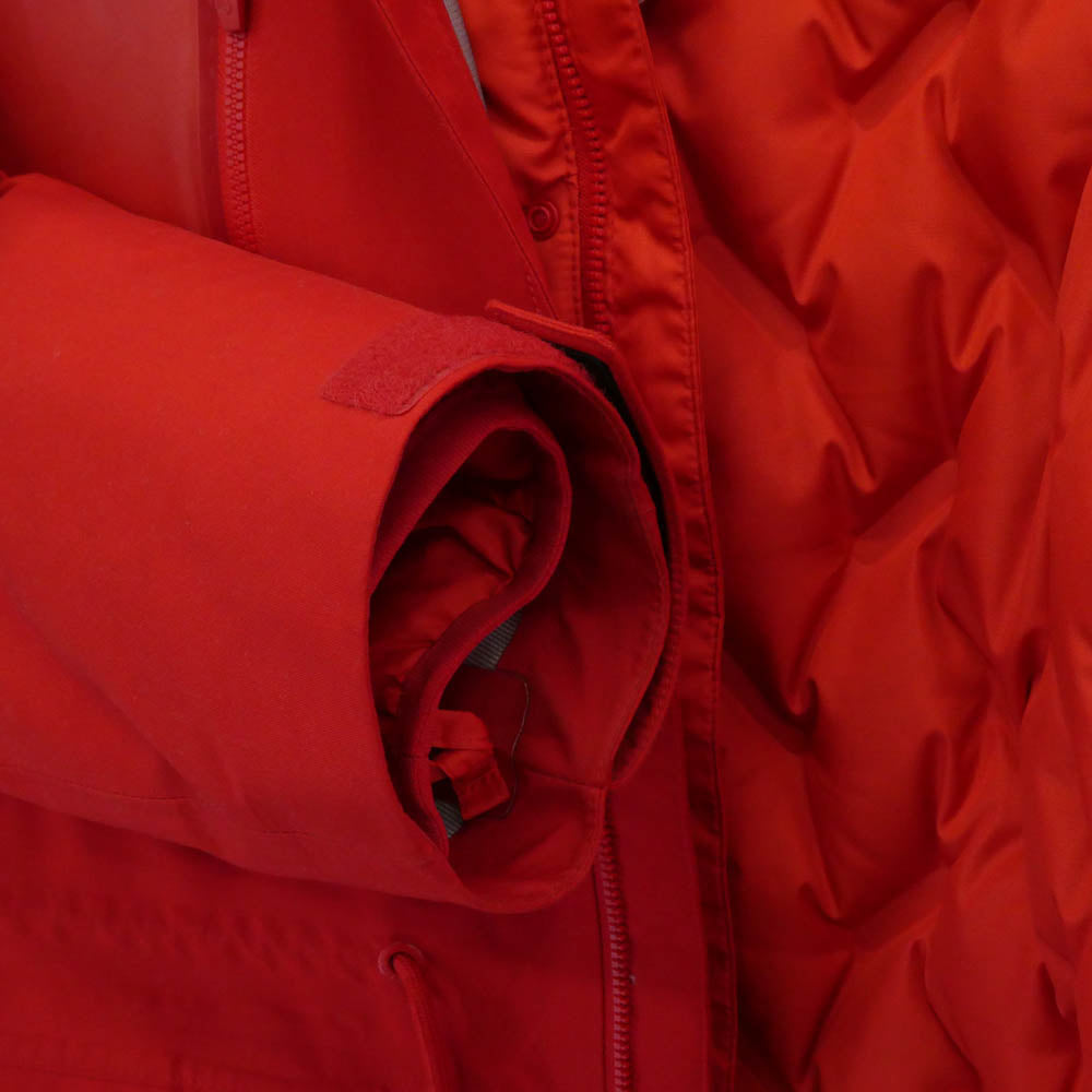 NIKE ナイキ 19AW CD7523-611 × UNDERCOVER NRG TC 3L FISHTAIL PARKA 3レイヤー バックロゴプリント フィッシュテール パーカー コート ライナー脱着可能 レッド系 M【中古】