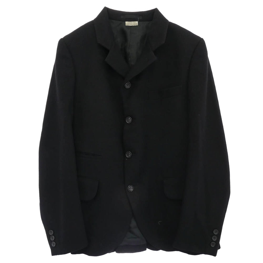 COMME des GARCONS HOMME PLUS コムデギャルソンオムプリュス 23SS PK-J017 バック 3 ジップ デザイン テーラード ジャケット ブラック系 XS【中古】
