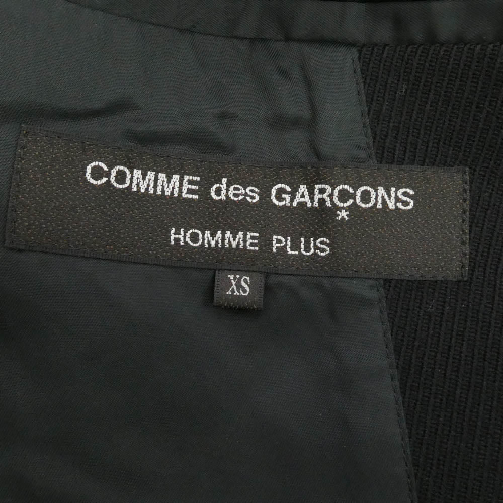 COMME des GARCONS HOMME PLUS コムデギャルソンオムプリュス 23SS PK-J017 バック 3 ジップ デザイン テーラード ジャケット ブラック系 XS【中古】