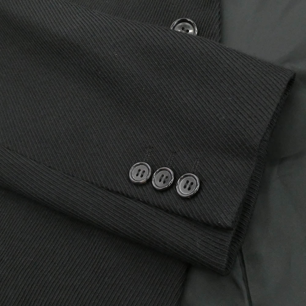 COMME des GARCONS HOMME PLUS コムデギャルソンオムプリュス 23SS PK-J017 バック 3 ジップ デザイン テーラード ジャケット ブラック系 XS【中古】