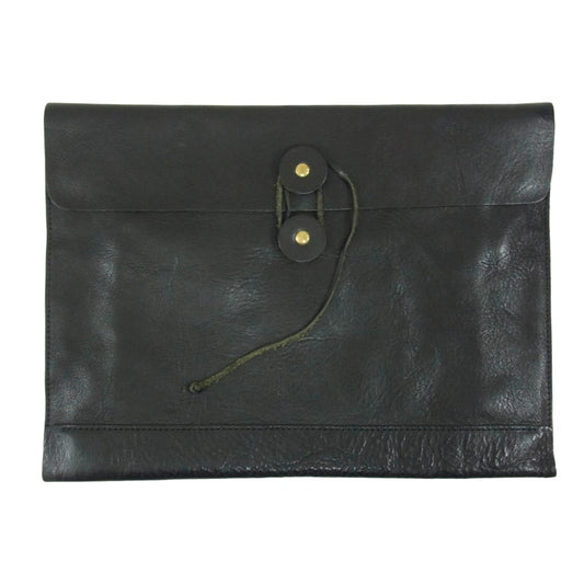 スロウ 313S02is 伊勢丹別注 レザー セカンドバッグ クラッチバッグ ブラック系【中古】