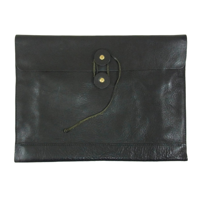 スロウ 313S02is 伊勢丹別注 レザー セカンドバッグ クラッチバッグ ブラック系【中古】