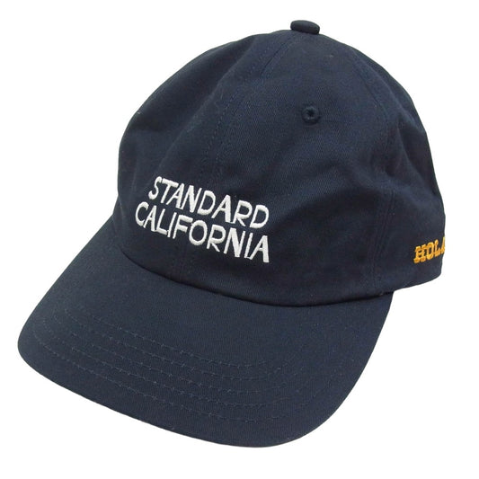 STANDARD CALIFORNIA スタンダードカリフォルニア Jeff for SD Logo Baseball Cap ロゴ刺繍 ベースボール キャップ 帽子 ネイビー系【美品】【中古】