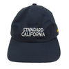 STANDARD CALIFORNIA スタンダードカリフォルニア Jeff for SD Logo Baseball Cap ロゴ刺繍 ベースボール キャップ 帽子 ネイビー系【美品】【中古】