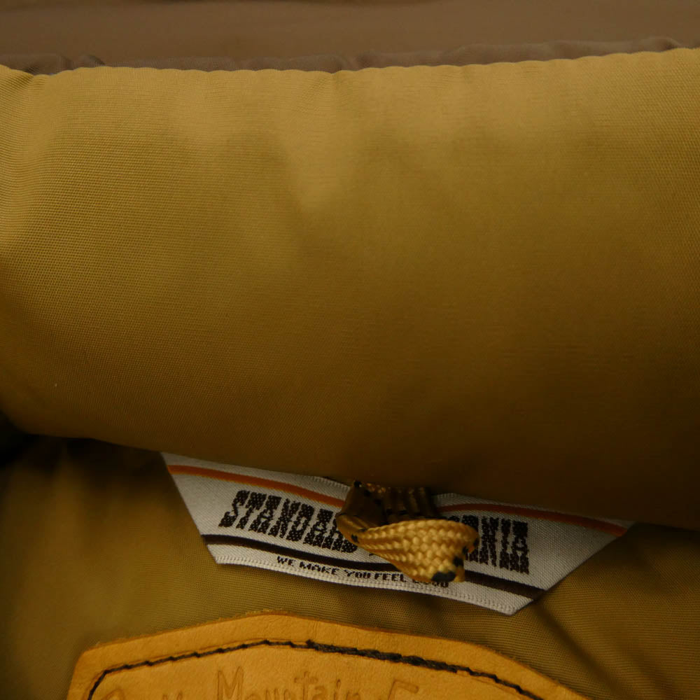 STANDARD CALIFORNIA スタンダードカリフォルニア 25AW 290-252-22 Rocky Mountain Featherbed ロッキーマウンテンフェザーベッド SD DOWN VEST レザーヨーク切替 ダウンベスト ブラウン系 40【中古】