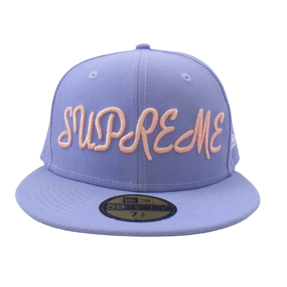 Supreme シュプリーム 23SS Script New Era Cap スクリプト ニューエラ キャップ パープル系 58.7cm【中古】