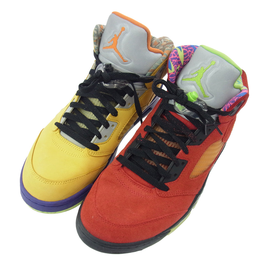 NIKE ナイキ CZ5725-700 Air Jordan 5 What The エアジョーダン5 ワット ザ スニーカー イエロー系 パープル系 27.5cm【中古】