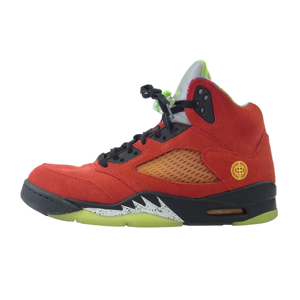 NIKE ナイキ CZ5725-700 Air Jordan 5 What The エアジョーダン5 ワット ザ スニーカー イエロー系 パープル系 27.5cm【中古】