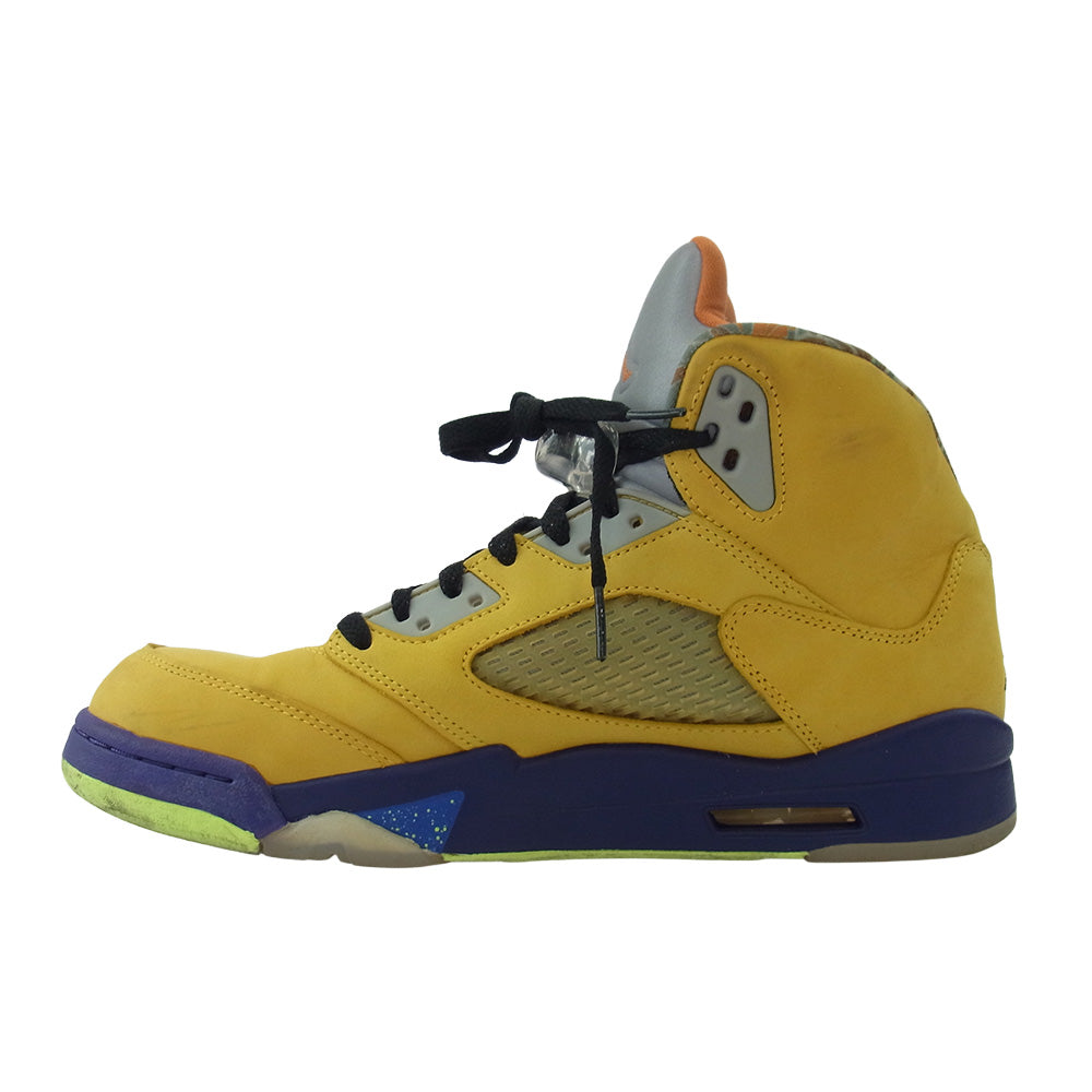 NIKE ナイキ CZ5725-700 Air Jordan 5 What The エアジョーダン5 ワット ザ スニーカー イエロー系 パープル系 27.5cm【中古】