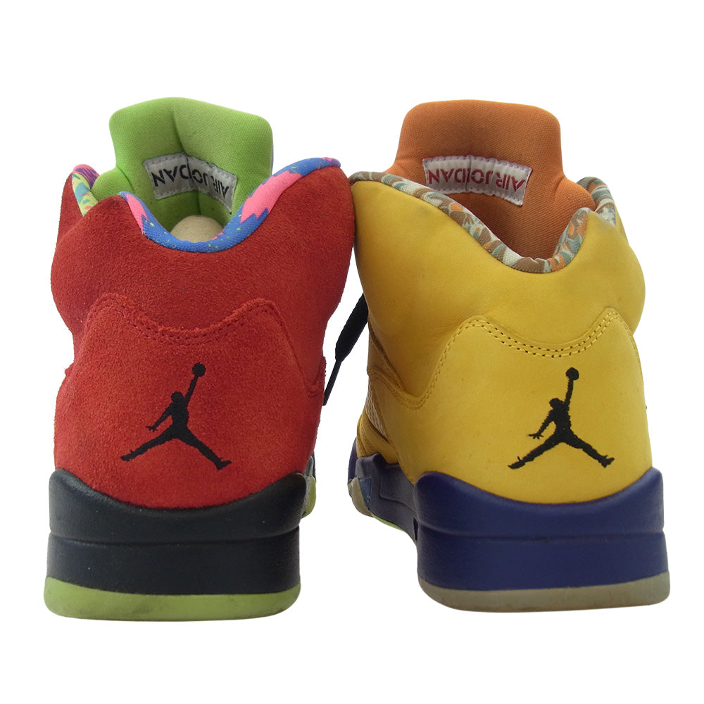 NIKE ナイキ CZ5725-700 Air Jordan 5 What The エアジョーダン5 ワット ザ スニーカー イエロー系 パープル系 27.5cm【中古】