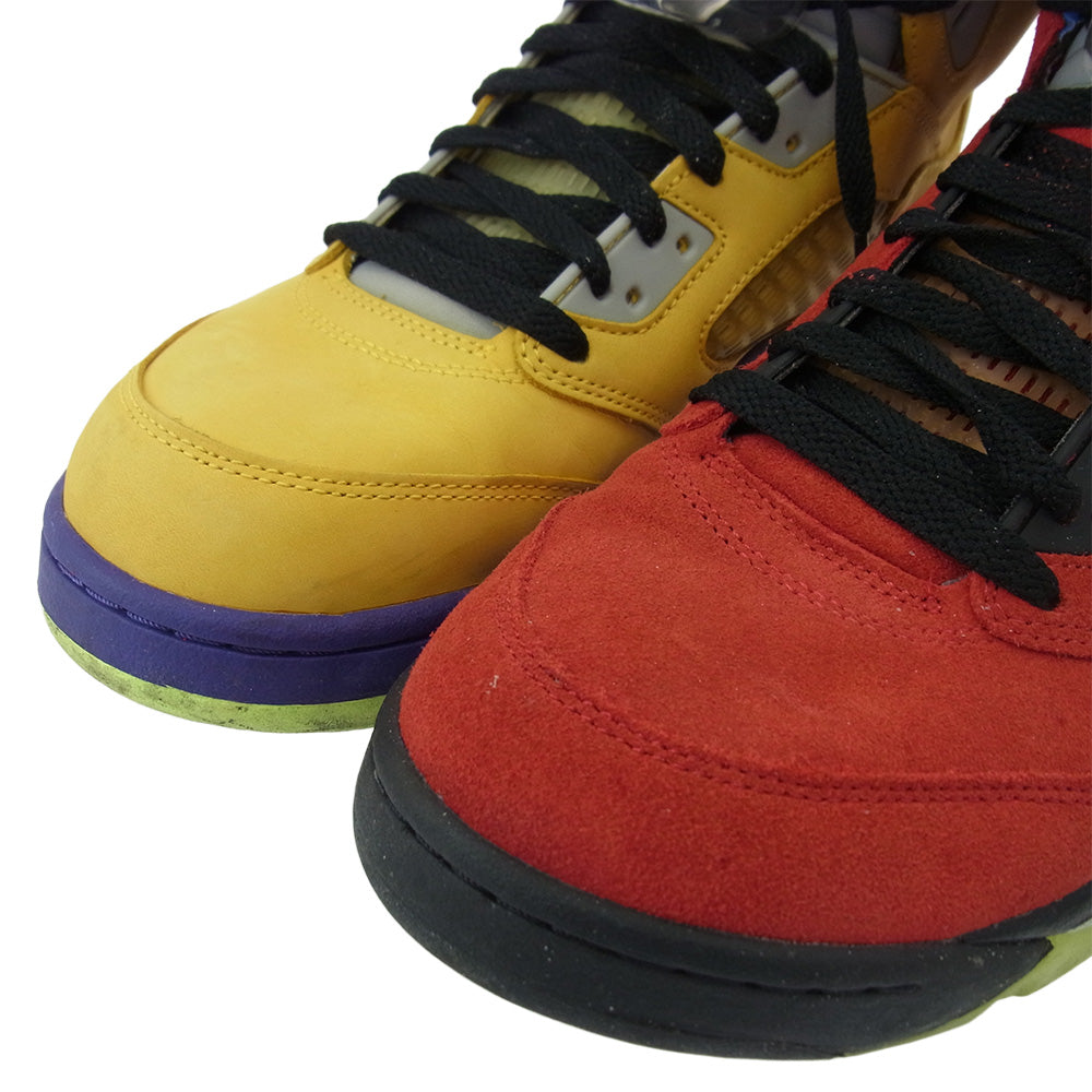 NIKE ナイキ CZ5725-700 Air Jordan 5 What The エアジョーダン5 ワット ザ スニーカー イエロー系 パープル系 27.5cm【中古】