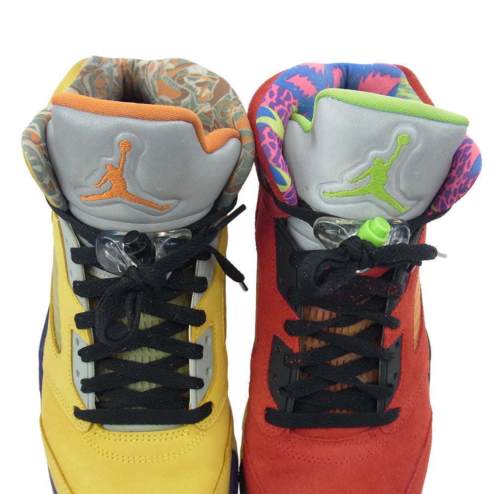 NIKE ナイキ CZ5725-700 Air Jordan 5 What The エアジョーダン5 ワット ザ スニーカー イエロー系 パープル系 27.5cm【中古】