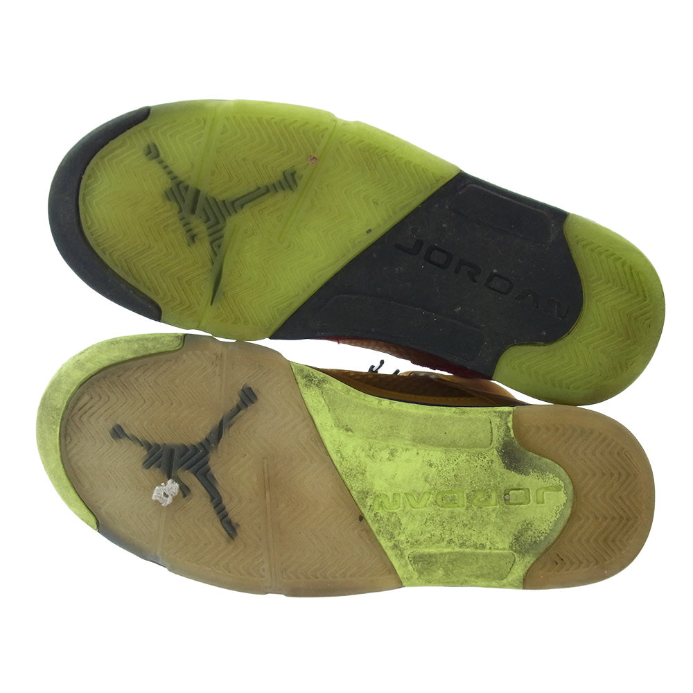 NIKE ナイキ CZ5725-700 Air Jordan 5 What The エアジョーダン5 ワット ザ スニーカー イエロー系 パープル系 27.5cm【中古】