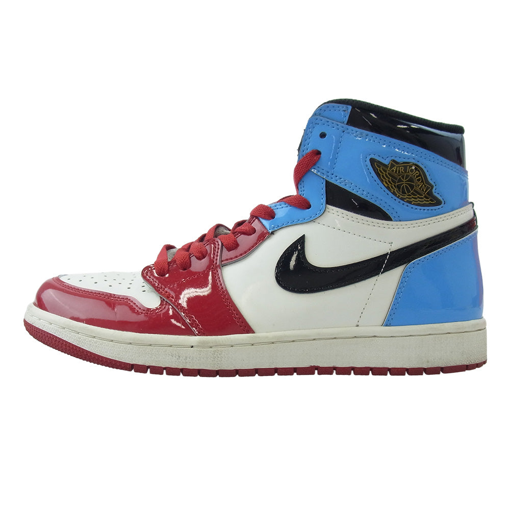 NIKE ナイキ CK5666-100 Air Jordan 1 High OG エアジョーダン1 ハイ OG フィアレス スニーカー オフホワイト系 ライトブルー系 レッド系 27.5【中古】