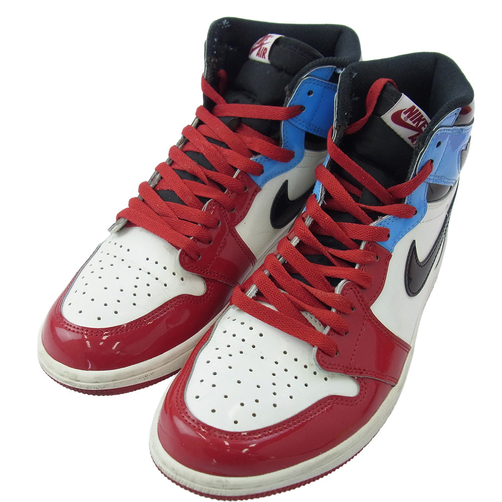 NIKE ナイキ CK5666-100 Air Jordan 1 High OG エアジョーダン1 ハイ OG フィアレス スニーカー オフホワイト系 ライトブルー系 レッド系 27.5【中古】