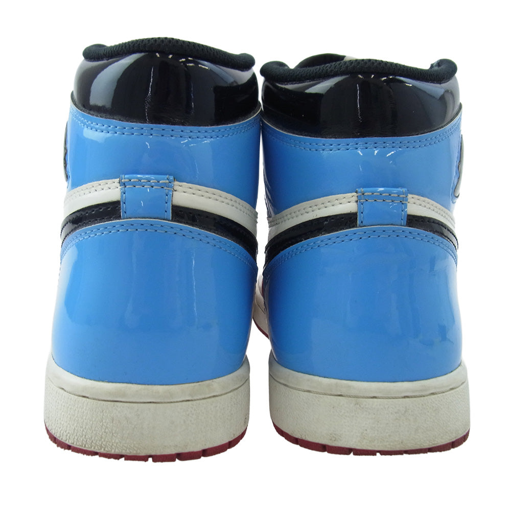 NIKE ナイキ CK5666-100 Air Jordan 1 High OG エアジョーダン1 ハイ OG フィアレス スニーカー オフホワイト系 ライトブルー系 レッド系 27.5【中古】