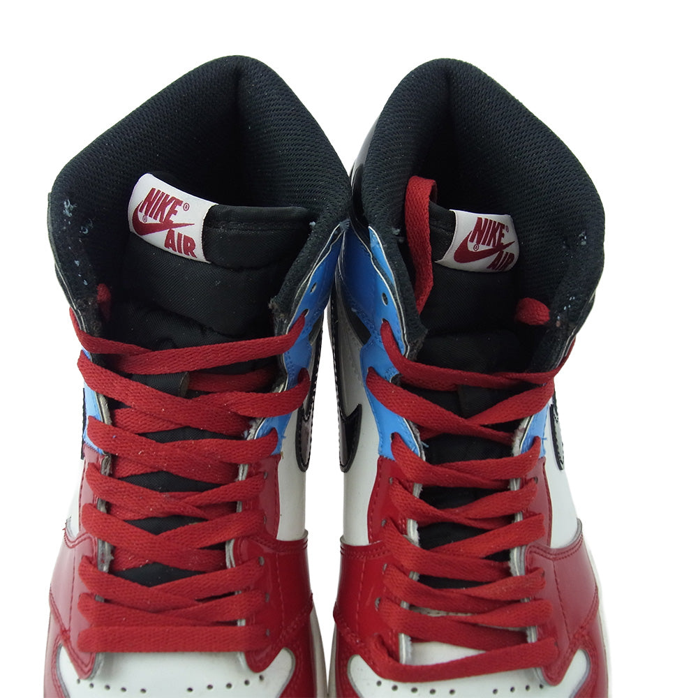 NIKE ナイキ CK5666-100 Air Jordan 1 High OG エアジョーダン1 ハイ OG フィアレス スニーカー オフホワイト系 ライトブルー系 レッド系 27.5【中古】