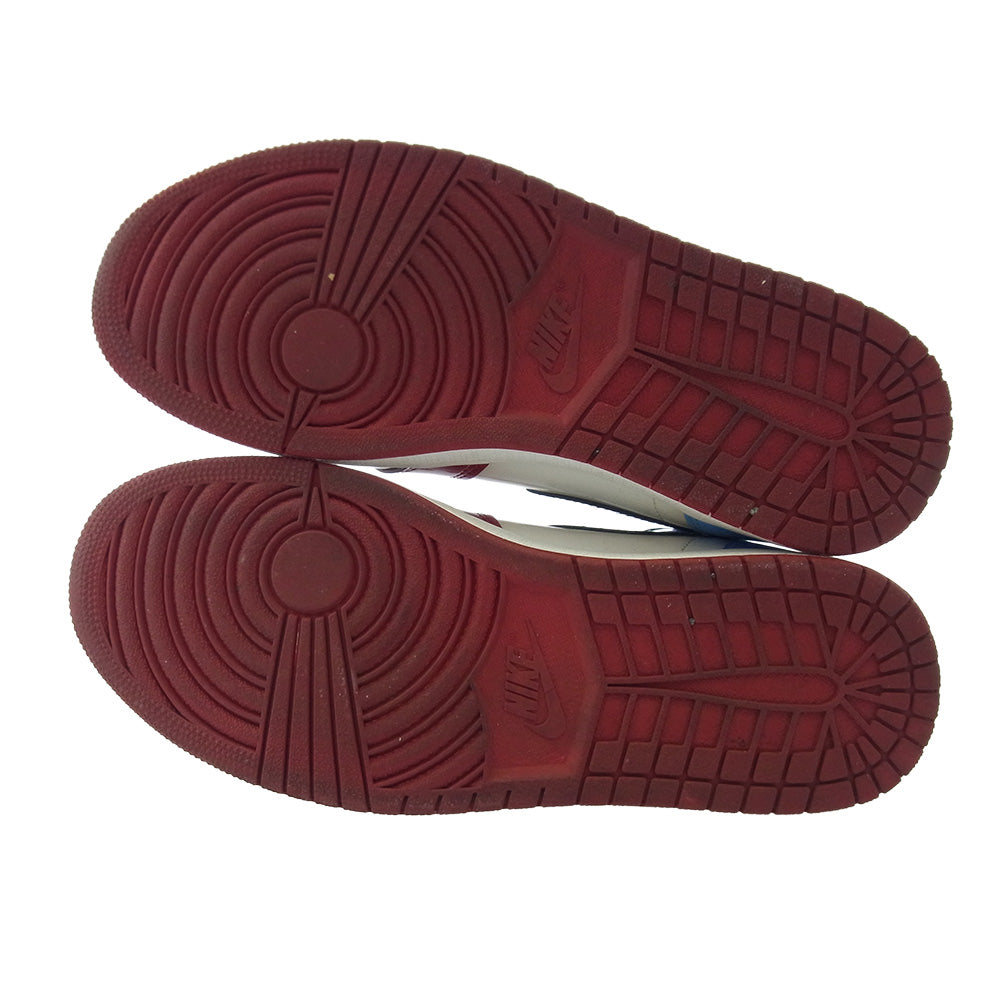 NIKE ナイキ CK5666-100 Air Jordan 1 High OG エアジョーダン1 ハイ OG フィアレス スニーカー オフホワイト系 ライトブルー系 レッド系 27.5【中古】