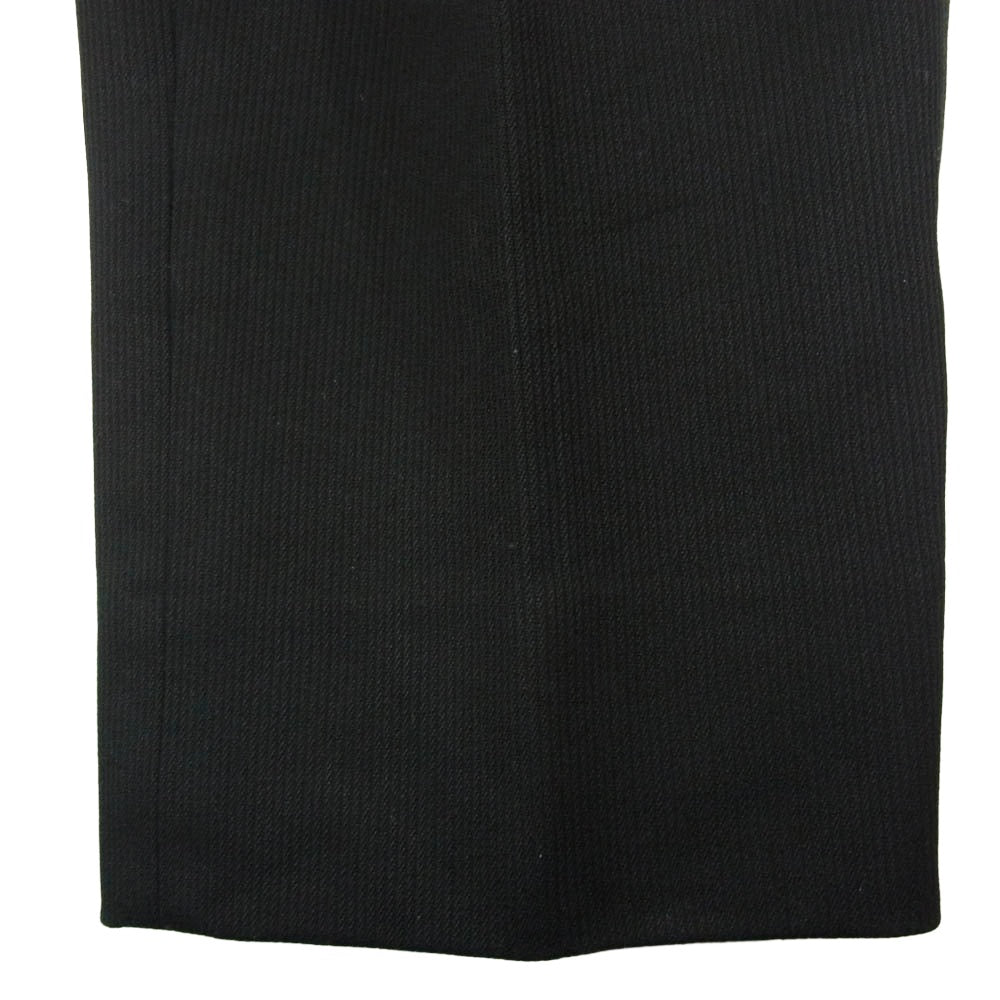 ニート cotton pique taperd コットンピケ 2タック ワイド テーパード スラックスパンツ ブラック系 50【中古】