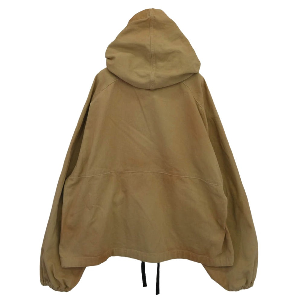 ANCELLM アンセルム ANC-SH47-B DRILL HOODIE JACKET ドリル フーディー ジップアップ フーデッド ジャケット ベージュ系 S 2【中古】
