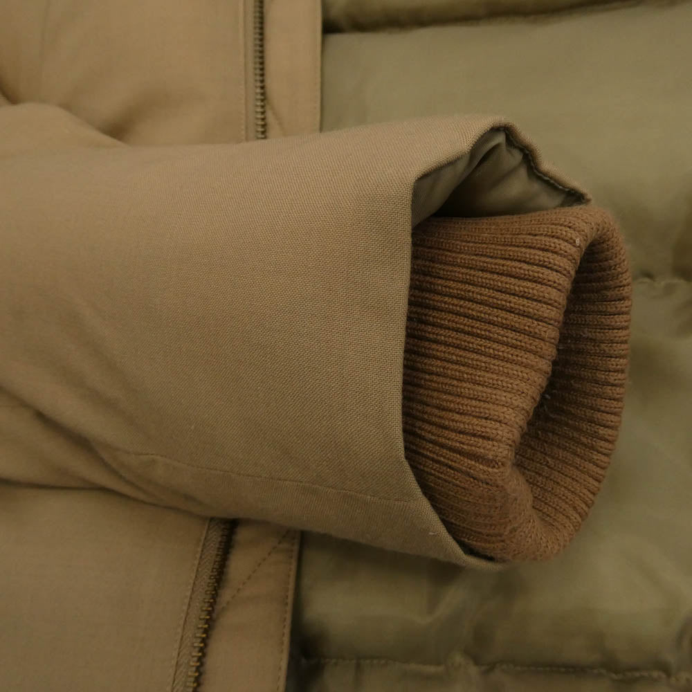 オーディエンス AUD2943 SOLOTEX Seamless Down Jacket ソロテックス シームレス ダウンジャケット ベージュ系 L【中古】