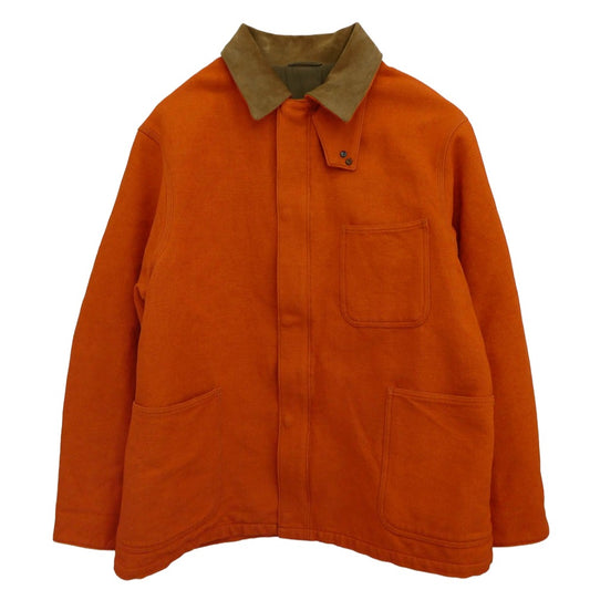 KAPTAIN SUNSHINE キャプテンサンシャイン 22AW KS22FJK14 Duck Chore Jacket ダック生地 チョアコート 襟スエードレザー切替 ジャケット オレンジ系 40【中古】