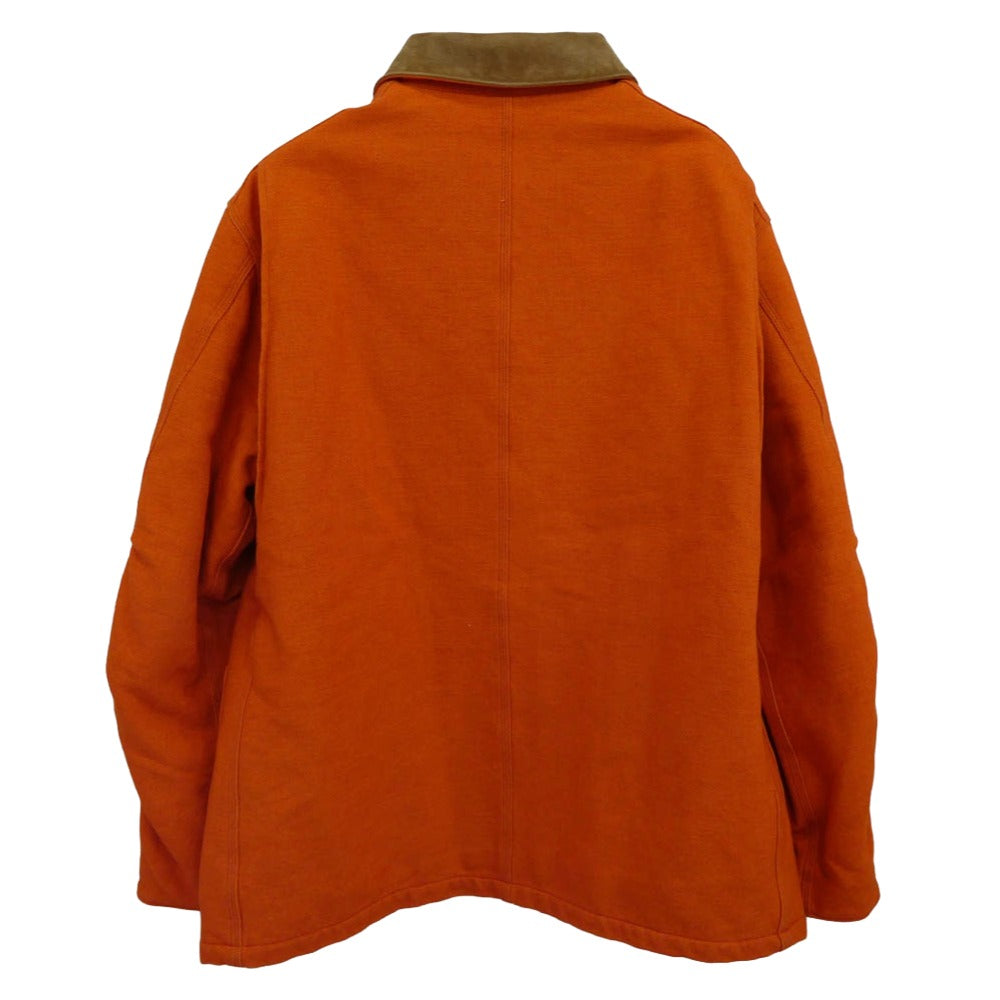 KAPTAIN SUNSHINE キャプテンサンシャイン 22AW KS22FJK14 Duck Chore Jacket ダック生地 チョアコート 襟スエードレザー切替 ジャケット オレンジ系 40【中古】
