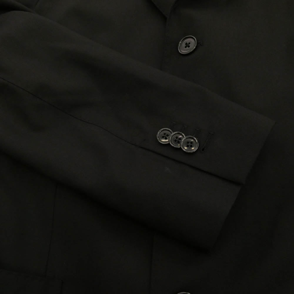 LARDINI ラルディーニ 722-A イタリア製 easy wear イージーウェア 3B テーラードジャケット スラックスパンツ セットアップ ブラック系 46 7REG【中古】