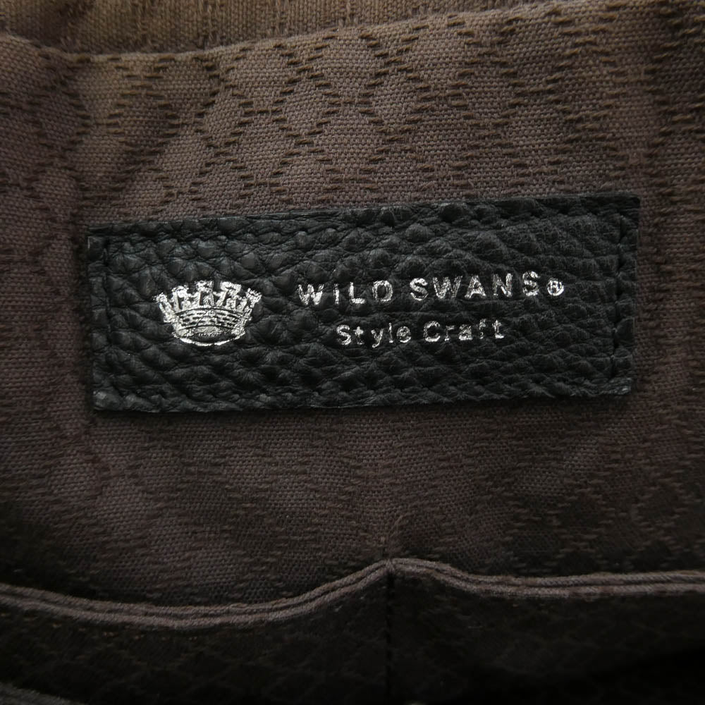 WILDSWANS ワイルドスワンズ LANCELOT ランスロット シュランケンカーフ ビジネストートバッグ ブリーフケース ブラック系 表記なし【中古】