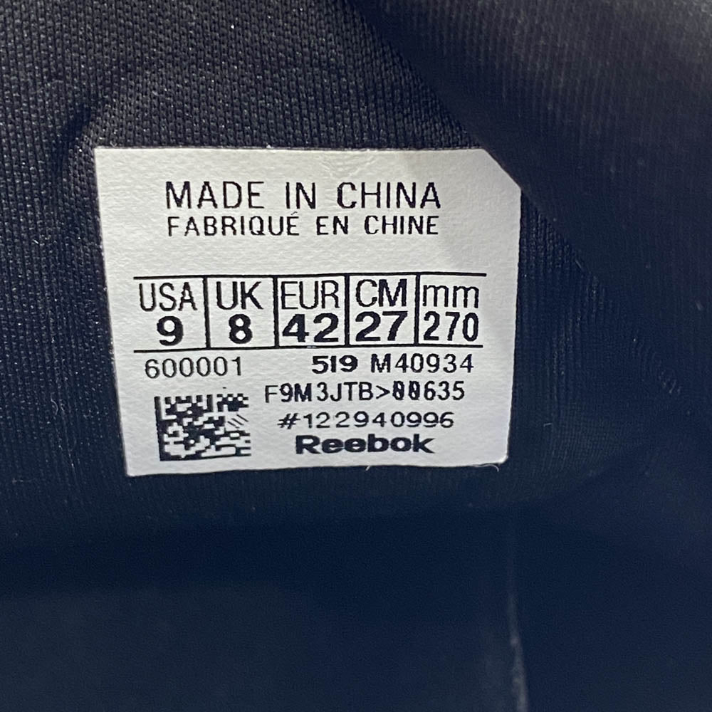 Reebok リーボック 19年製 M40934 INSTA PUMP FURY OG TRICOLORE インスタ ポンプ フューリー トリコロール ローカット スニーカー ブラック系 ブルー系 27cm【中古】