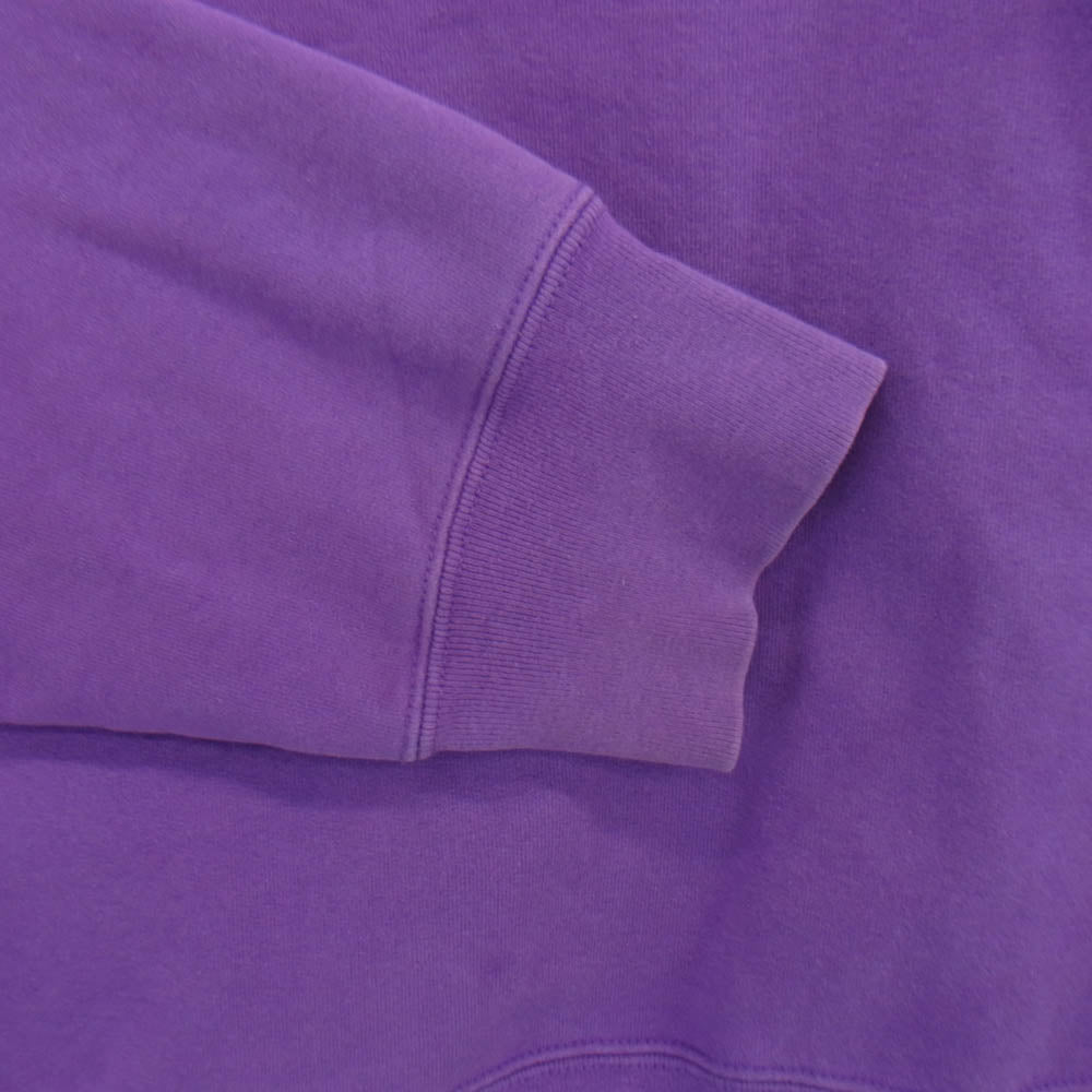 Supreme シュプリーム 18AW World Famous Crewneck Sweatshirts ワールド フェイマス ロゴ刺繍 クルーネック スウェット シャツ パープル XL パープル系 XL【中古】