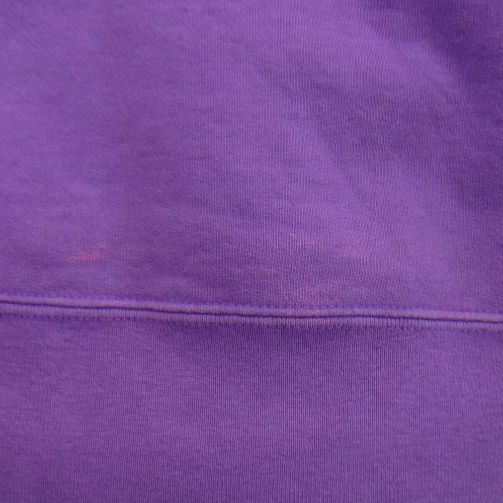 Supreme シュプリーム 18AW World Famous Crewneck Sweatshirts ワールド フェイマス ロゴ刺繍 クルーネック スウェット シャツ パープル XL パープル系 XL【中古】