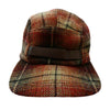 RRL ダブルアールエル ジェット キャップ ウール チェック ブラウン系 赤茶色系 L【中古】