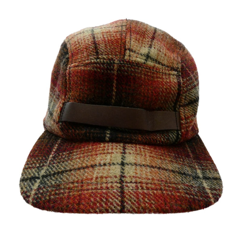 RRL ダブルアールエル ジェット キャップ ウール チェック ブラウン系