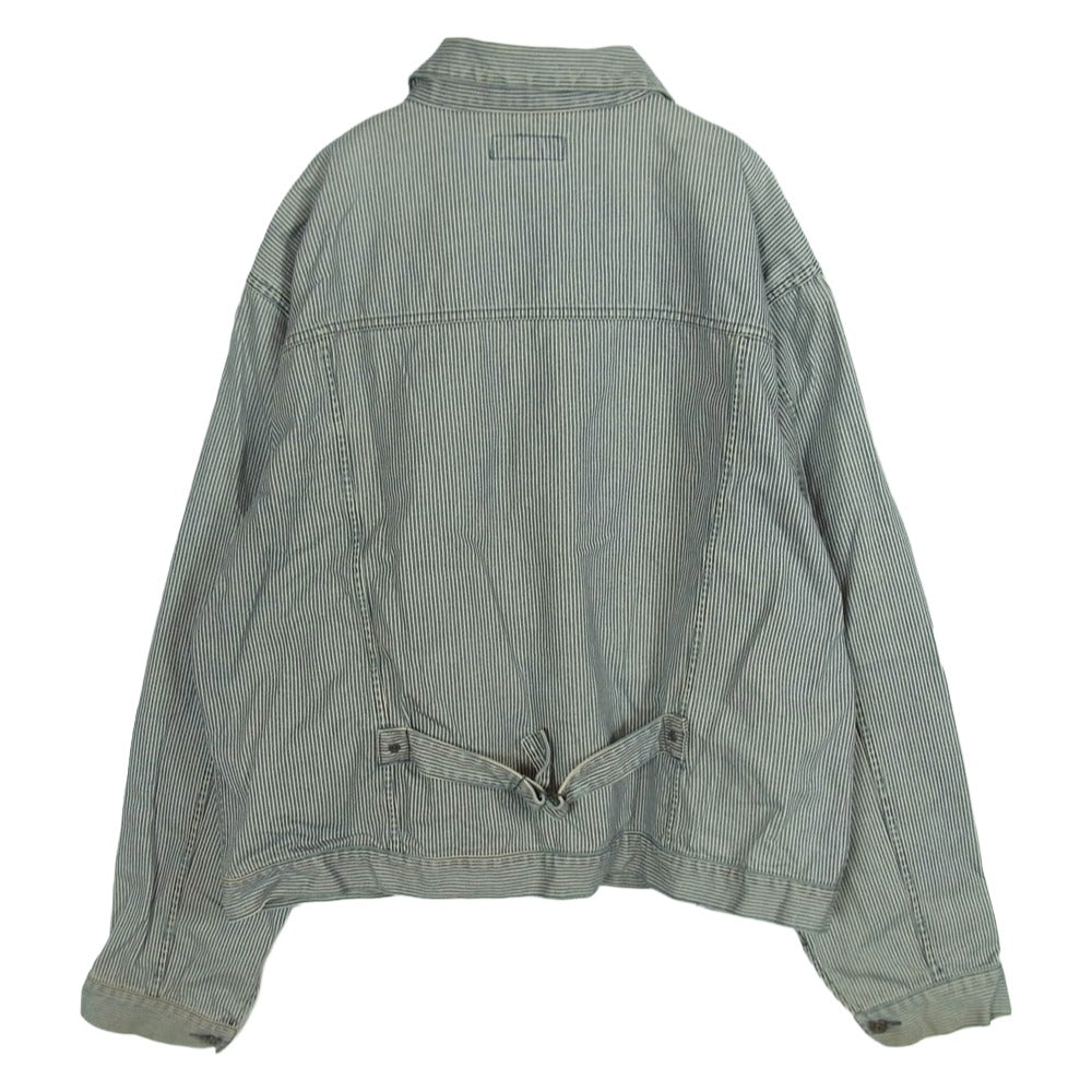 POLO RALPH LAUREN ポロ・ラルフローレン 1stタイプ ヒッコリーストライプ ジャケット トラッカー ジャケット ネイビー系 XL【中古】